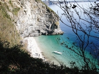 Secluded bay on the North Cornwall coast
