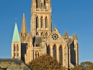 Truro cathedral dominates the city skyline